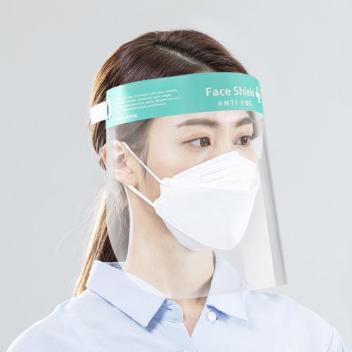 페이스쉴드 코로나 비말차단 투명 얼굴 보호 가리개+의료용 안면 위생 마스크